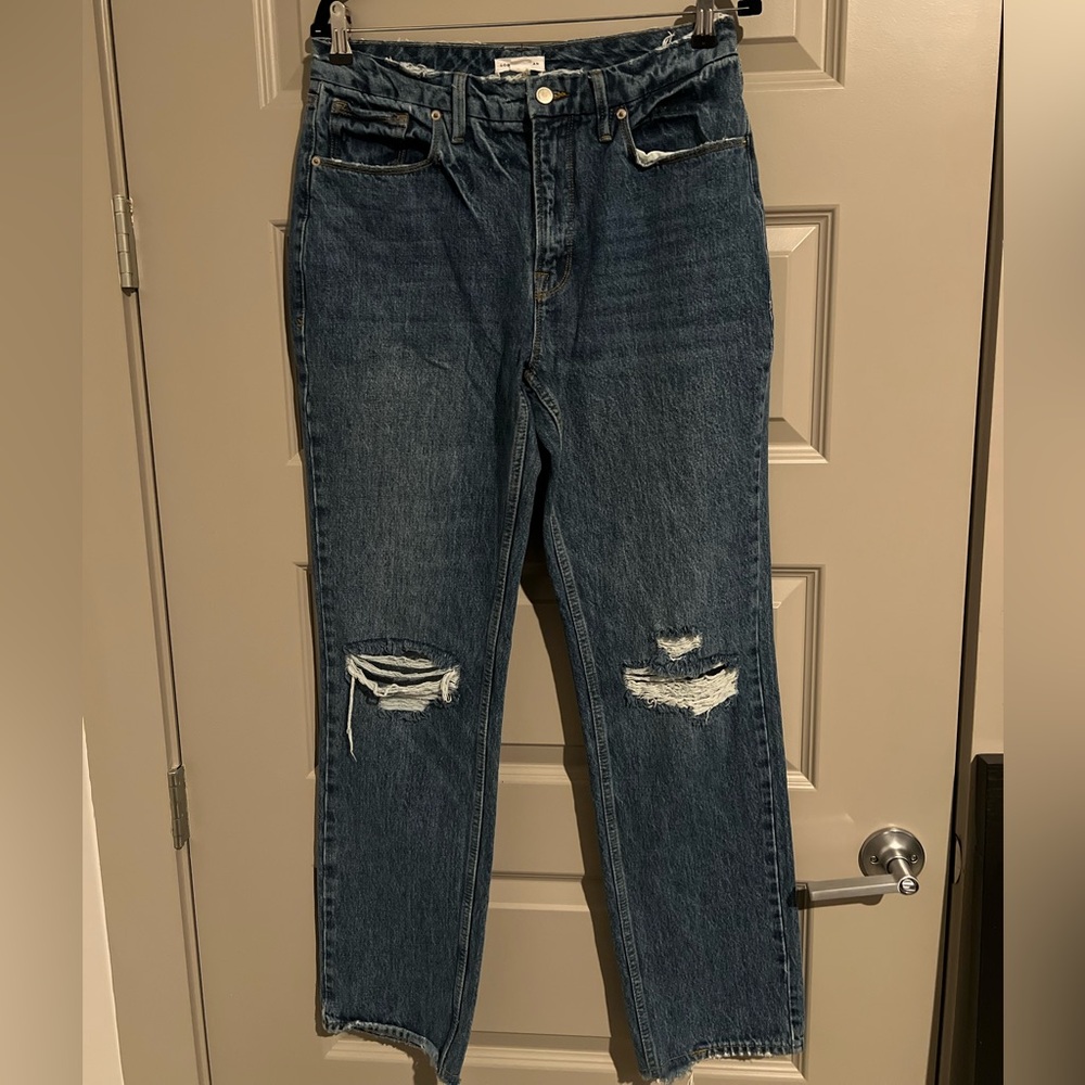 Good American Good 90’s Slim Straight Leg Jean - Med Wash - Size 30